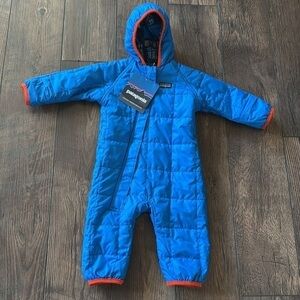 NWT! Patagonia Baby Snowsuit - Blue Pattern